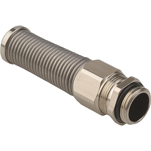 Cable glands Progress® nickel-plated brass with antikink spring