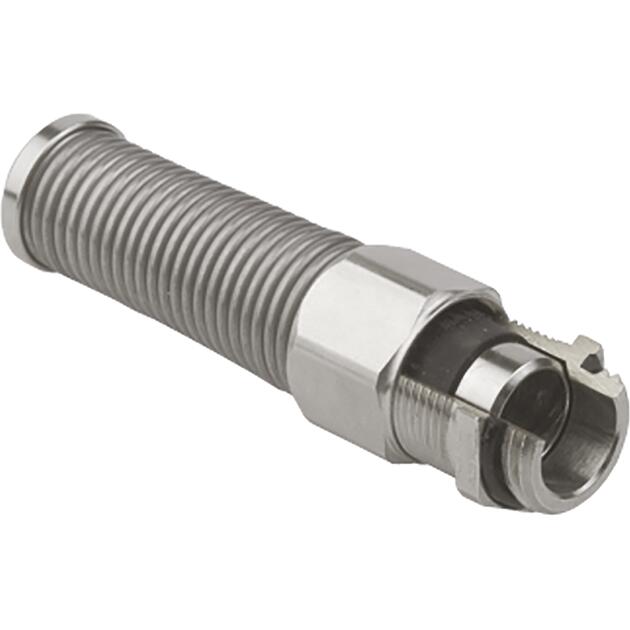 Cable glands Progress® EMC nickel-plated brass with antikink spring