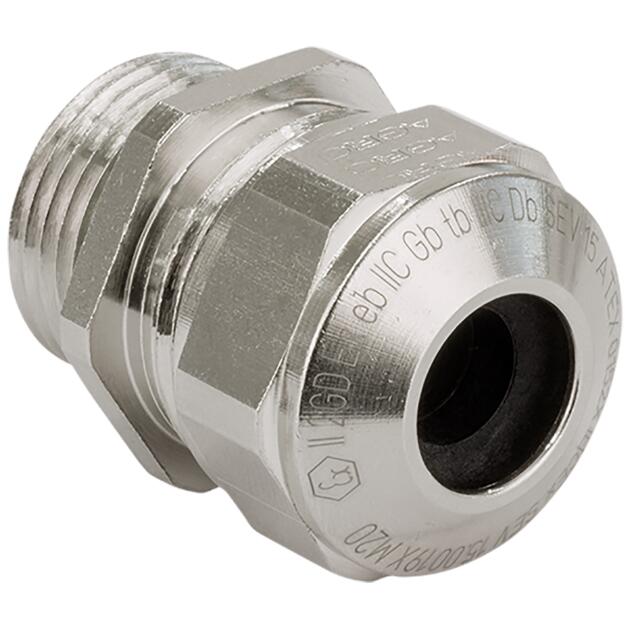 AGRO cable glands Progress® nickel-plated brass increased safety Ex e II