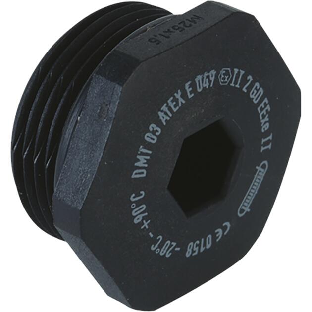 Synthetic locking plugs for increased safety Ex e II