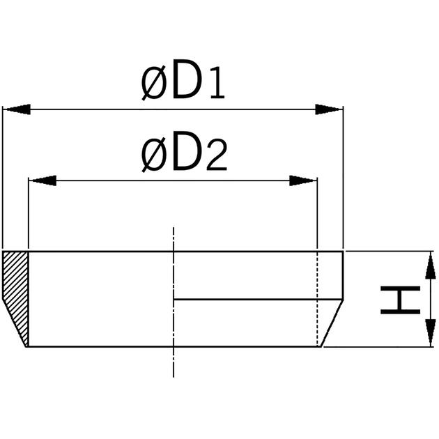 Synthetic thrust collar for conduit glands