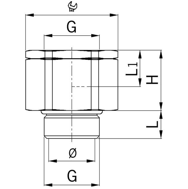 AGRO adaptateur rotatif universel laiton