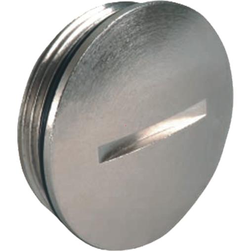 Locking plug nickel-plated brass