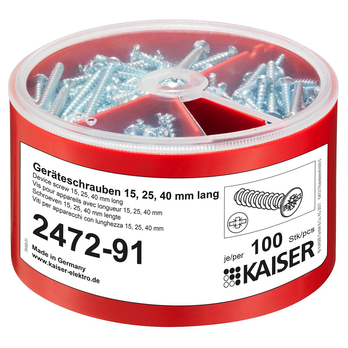 Kaiser Schrauben/Adapter-Sortiment - Graphicart Produkte und